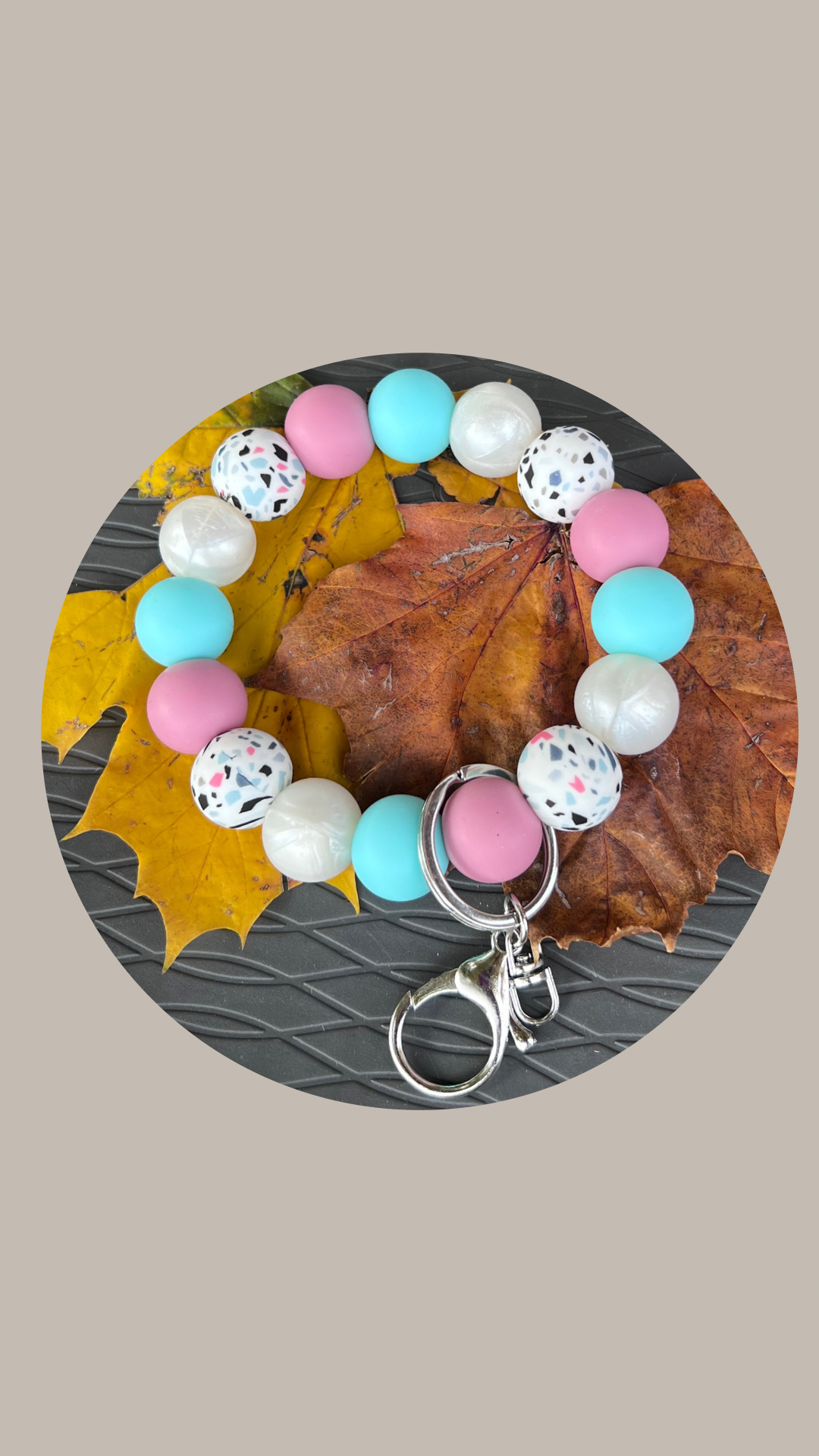 (B) Cotton Candy Wristlet Keychain