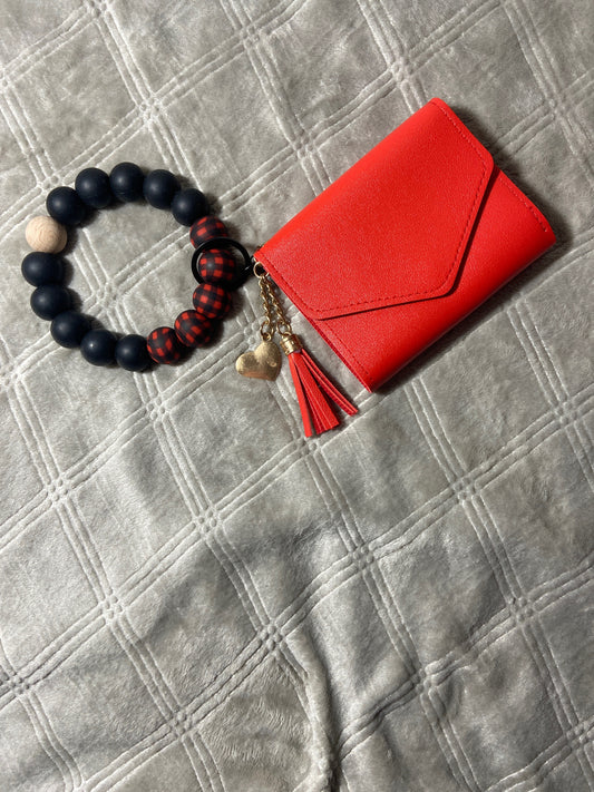 (D) Annie Wristlet Keychain with Wallet