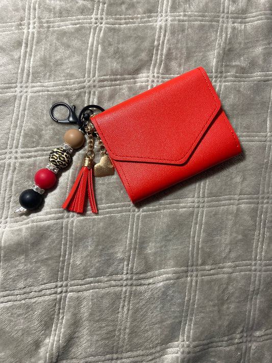 (D) Sandy Straight Keychain with Wallet