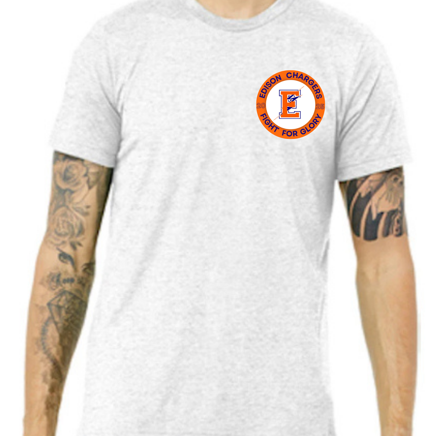 Custom Edison Chargers T-shirt (pocket design)