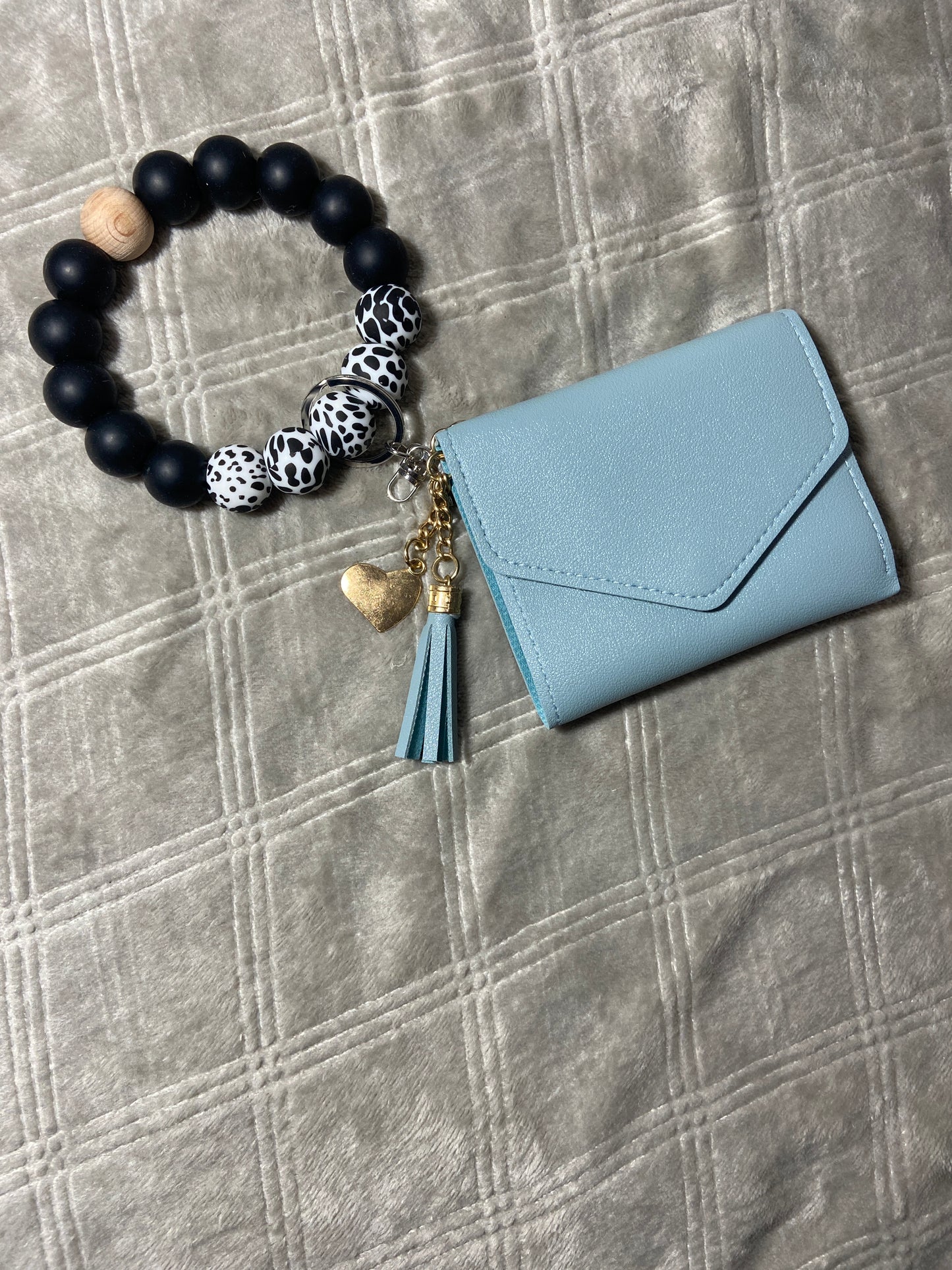 (D) Nell Wristlet Keychain with Wallet