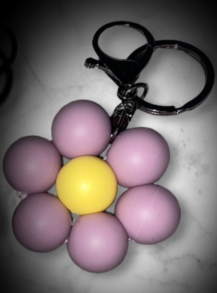 (C) Tatum Flower Keychain